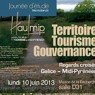 Journée d’étude internationale « Territoire(s) Tourisme(s) Gouvernance(s) – Regards croisés Galice – Midi-Pyrénées », lundi 10 juin 2013, Université Toulouse II-Le Mirail