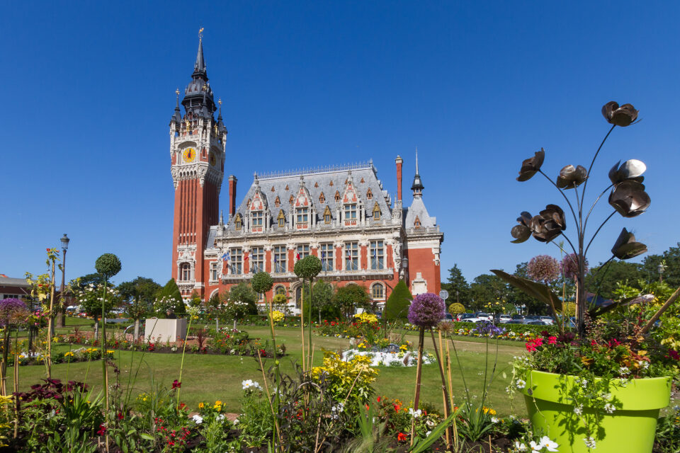 Les jardins de l'hôtel de ville de Calais