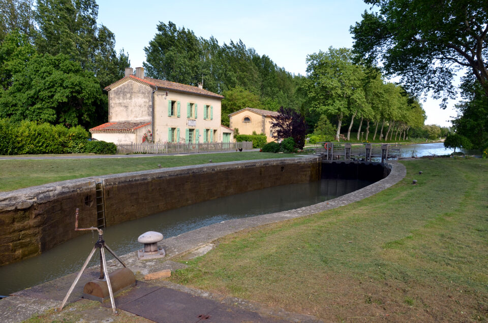 Canal du midi Ecluse d'Emborrel