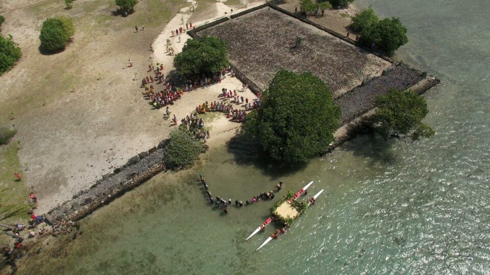 Vue aérienne Taputapuatea